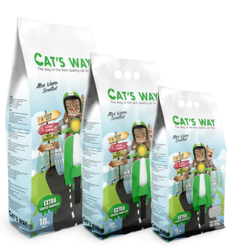 litiere pour chat cats way aloe vera