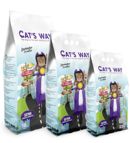 litiere pour chat cats way lavande