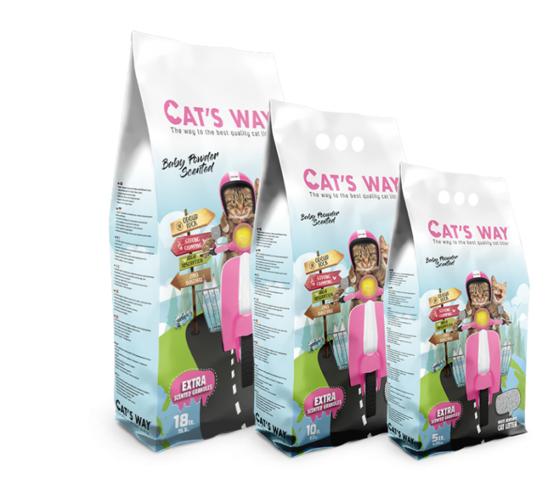 cats way litiere chat baby powder