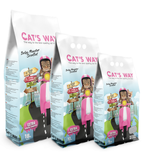 cats way litiere chat baby powder